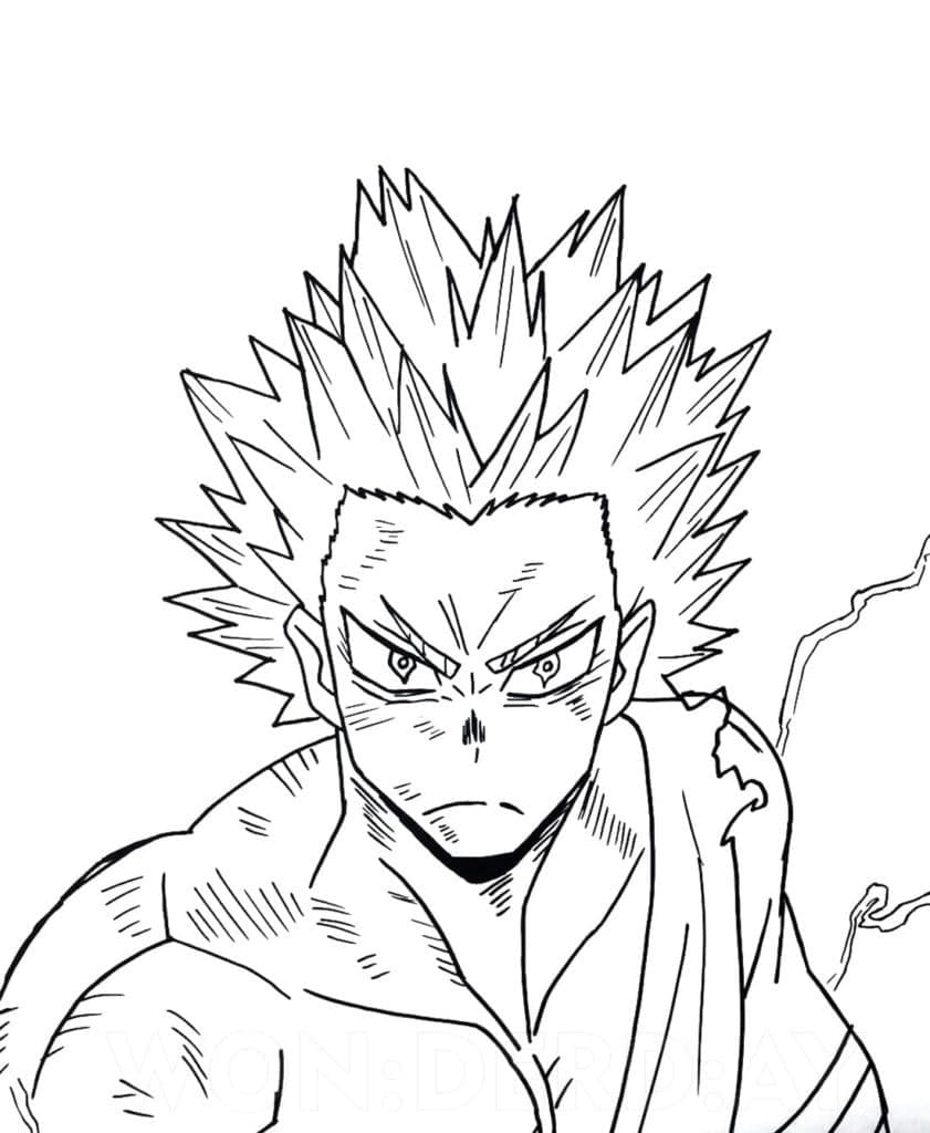 Coloriage My Hero Academia Katsuki Bakugo - télécharger et imprimer ...