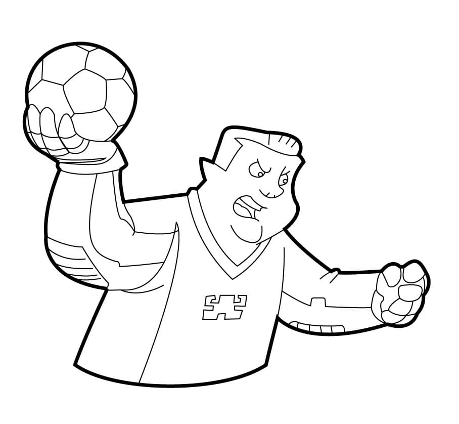 Coloriage Image de Foot 2 Rue