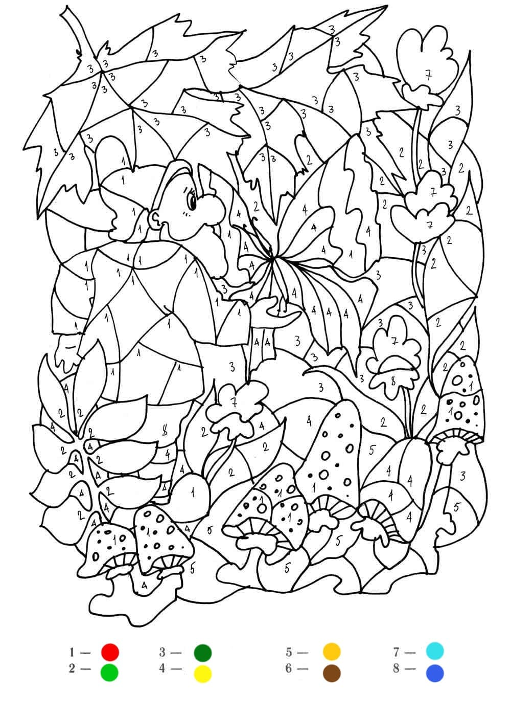 Coloriage Jardin Magique Difficile