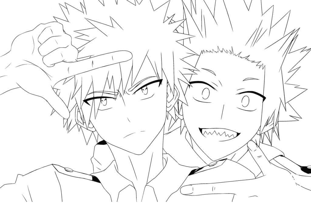 Coloriage My Hero Academia Katsuki Bakugo - télécharger et imprimer ...