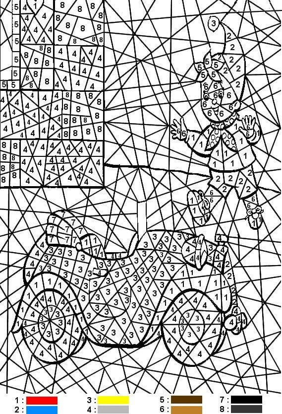 Coloriage Magique Difficile Gratuit Pour les Enfants