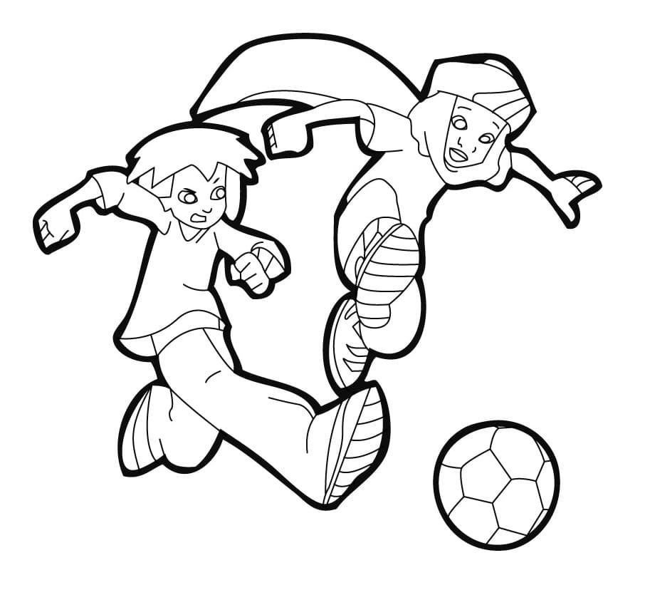 Coloriage Foot 2 Rue