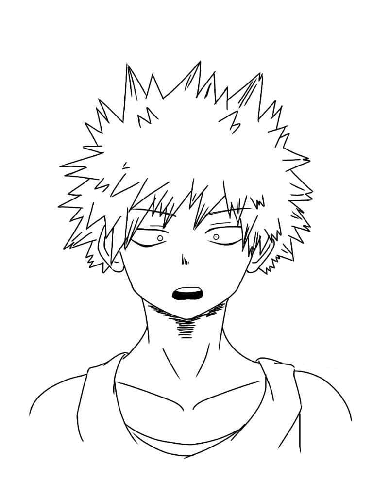 Coloriage My Hero Academia Katsuki Bakugo - télécharger et imprimer ...