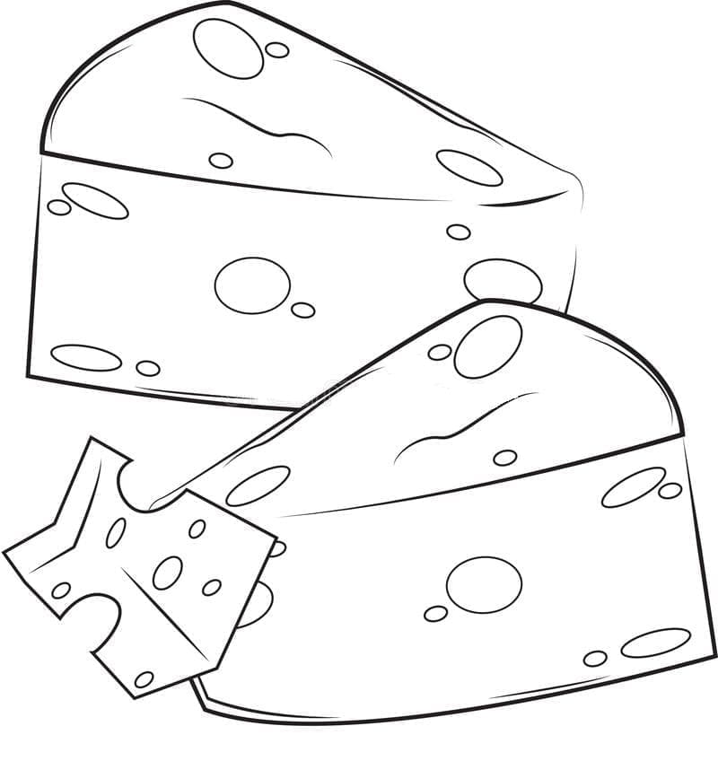 Coloriage Dessin de Fromage