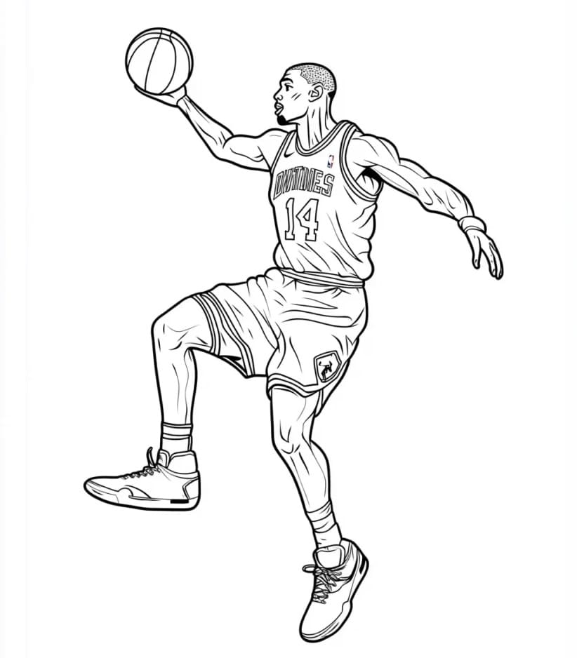 Coloriage Dessin de Michael Jordan