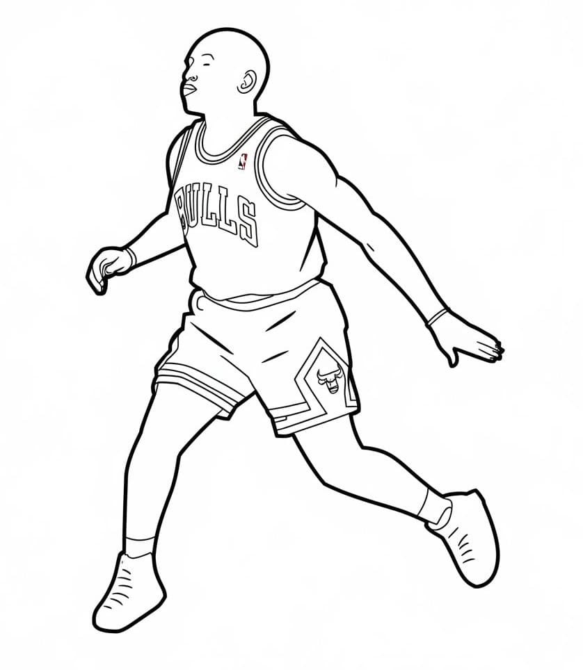 Coloriage Michael Jordan Gratuit