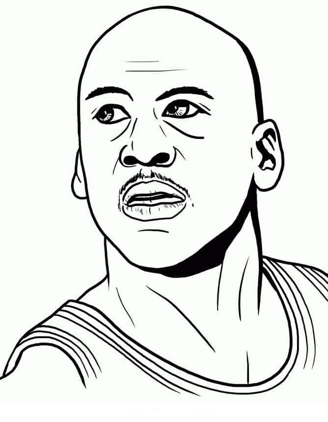 Coloriage Michael Jordan Imprimable