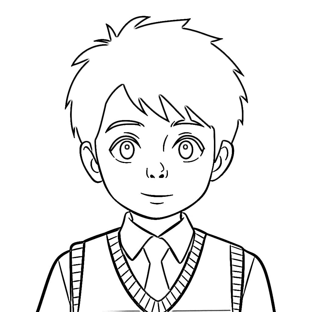 Coloriage Dessin gratuit de manga garçon