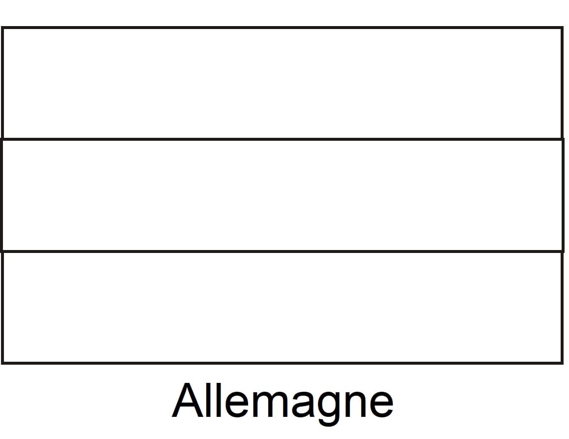 Coloriage Drapeau Allemagne