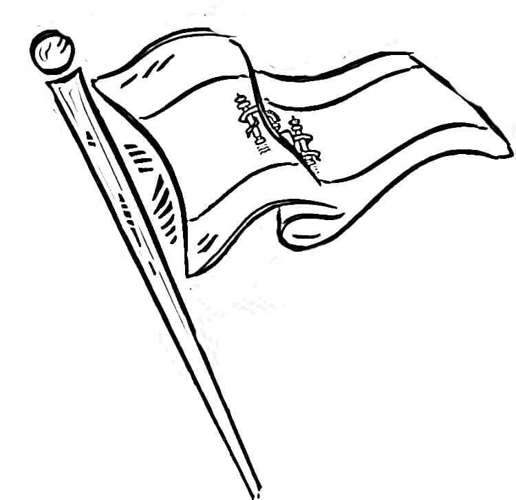 Drapeau de l’Espagne Pour Enfants coloring page