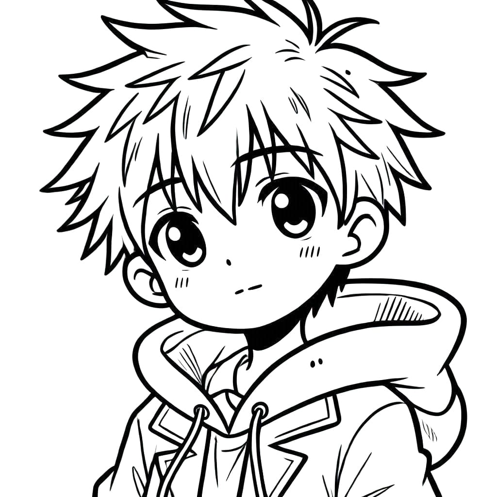 Coloriage Gar on Manga Souriant T l charger Et Imprimer Gratuit Sur Coloriage Gar on Manga Souriant T l charger Et Imprimer Gratuit Sur