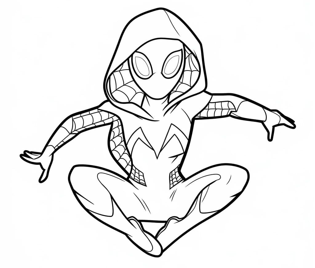 Coloriage Imprimable Ghost Spider