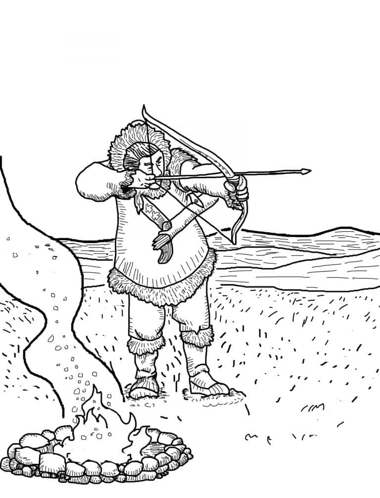 Coloriage Le chasseur