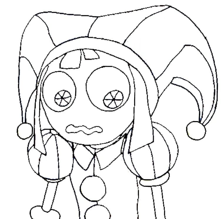 Pomni 1 coloring page