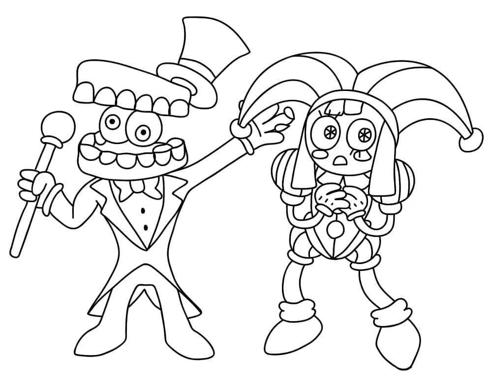 Pomni 6 coloring page