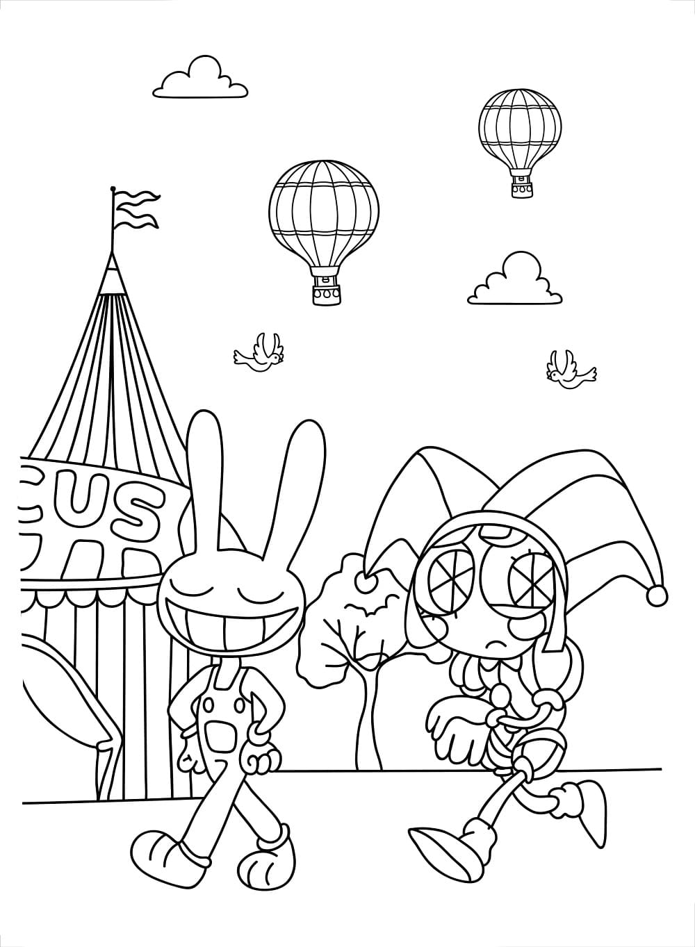 Pomni Pour les Enfants de 6 Ans coloring page