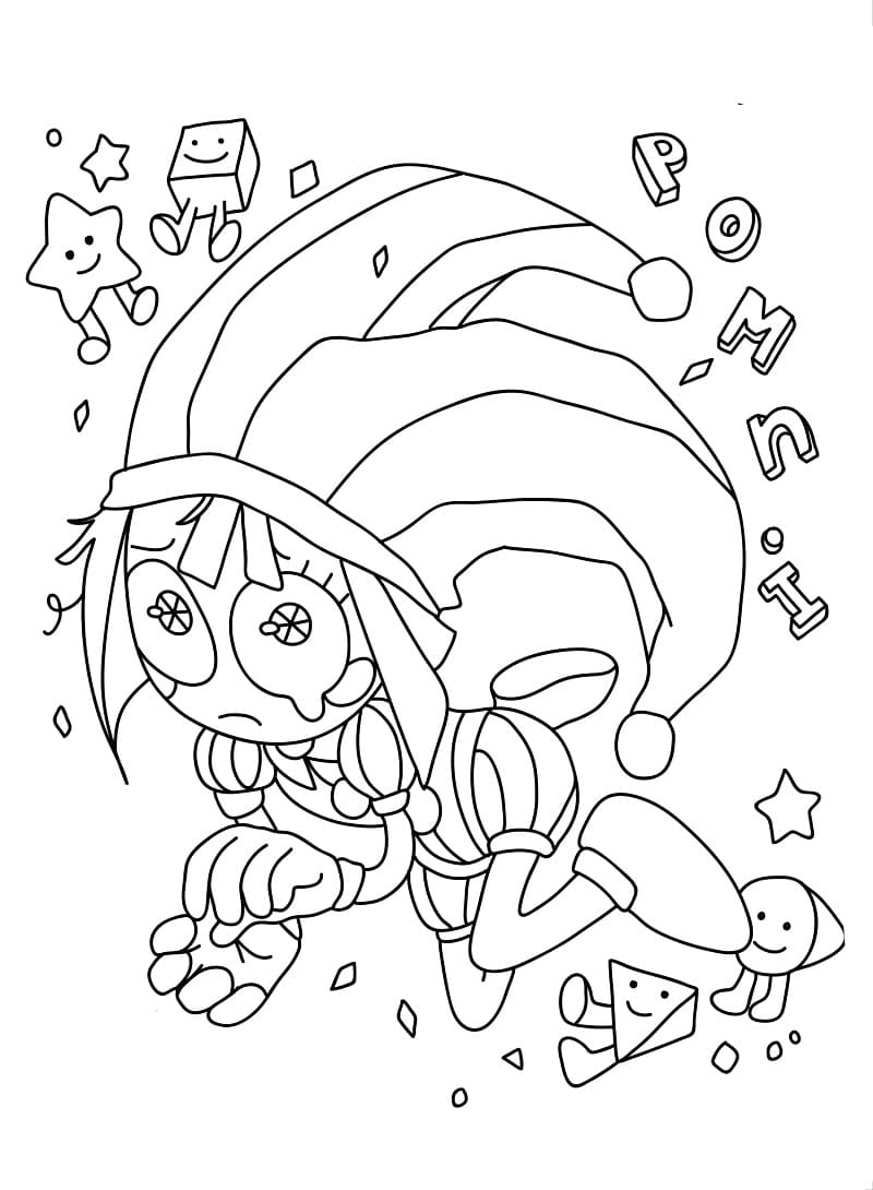 Pomni Pour les Enfants coloring page