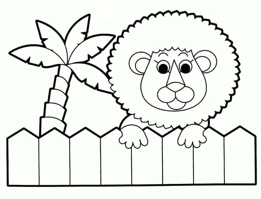 Coloriage Un bébé lion mignon