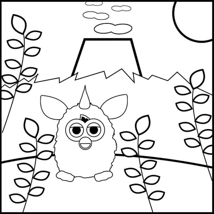 Coloriage Adorable Furby