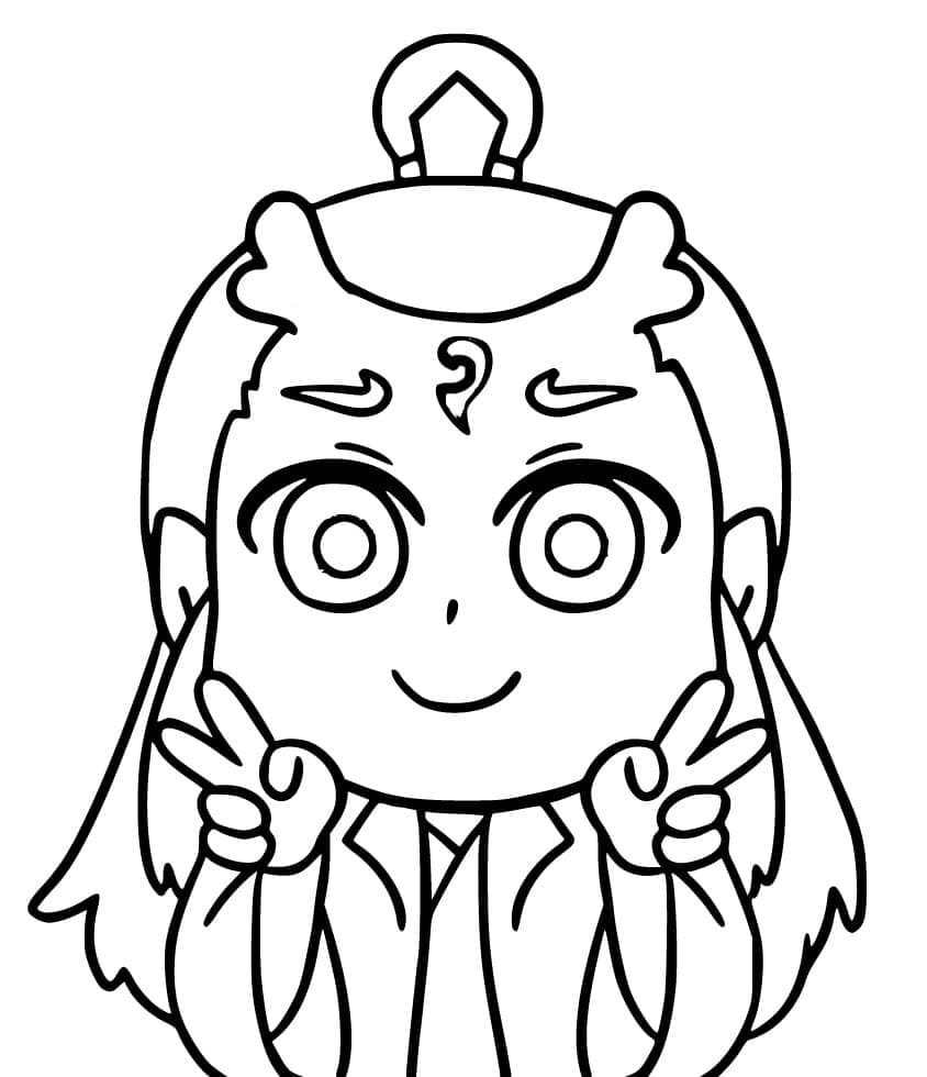 Coloriage Ao Bing Chibi