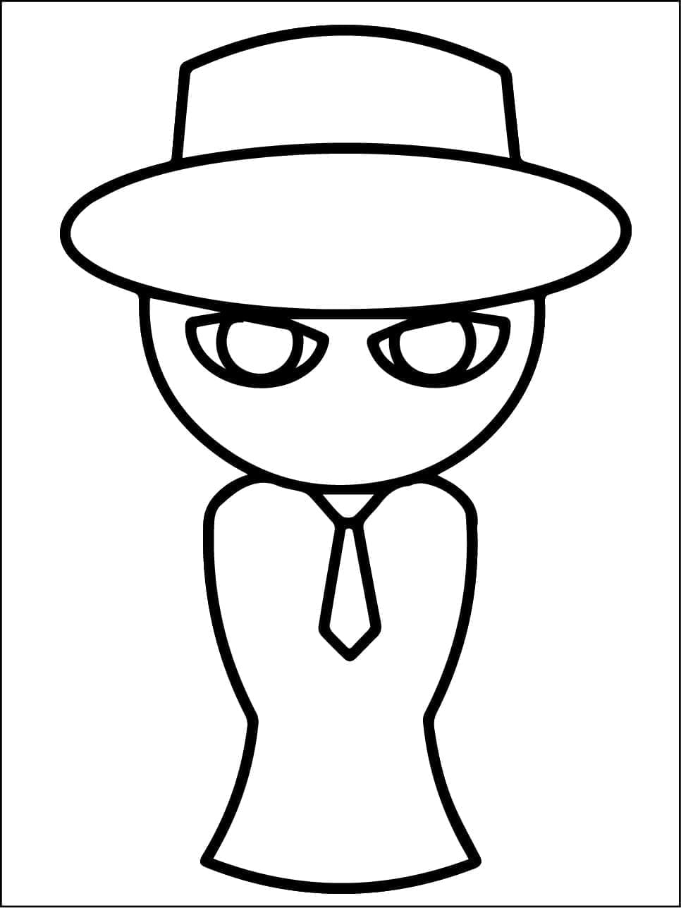 Black Sprunki coloring page