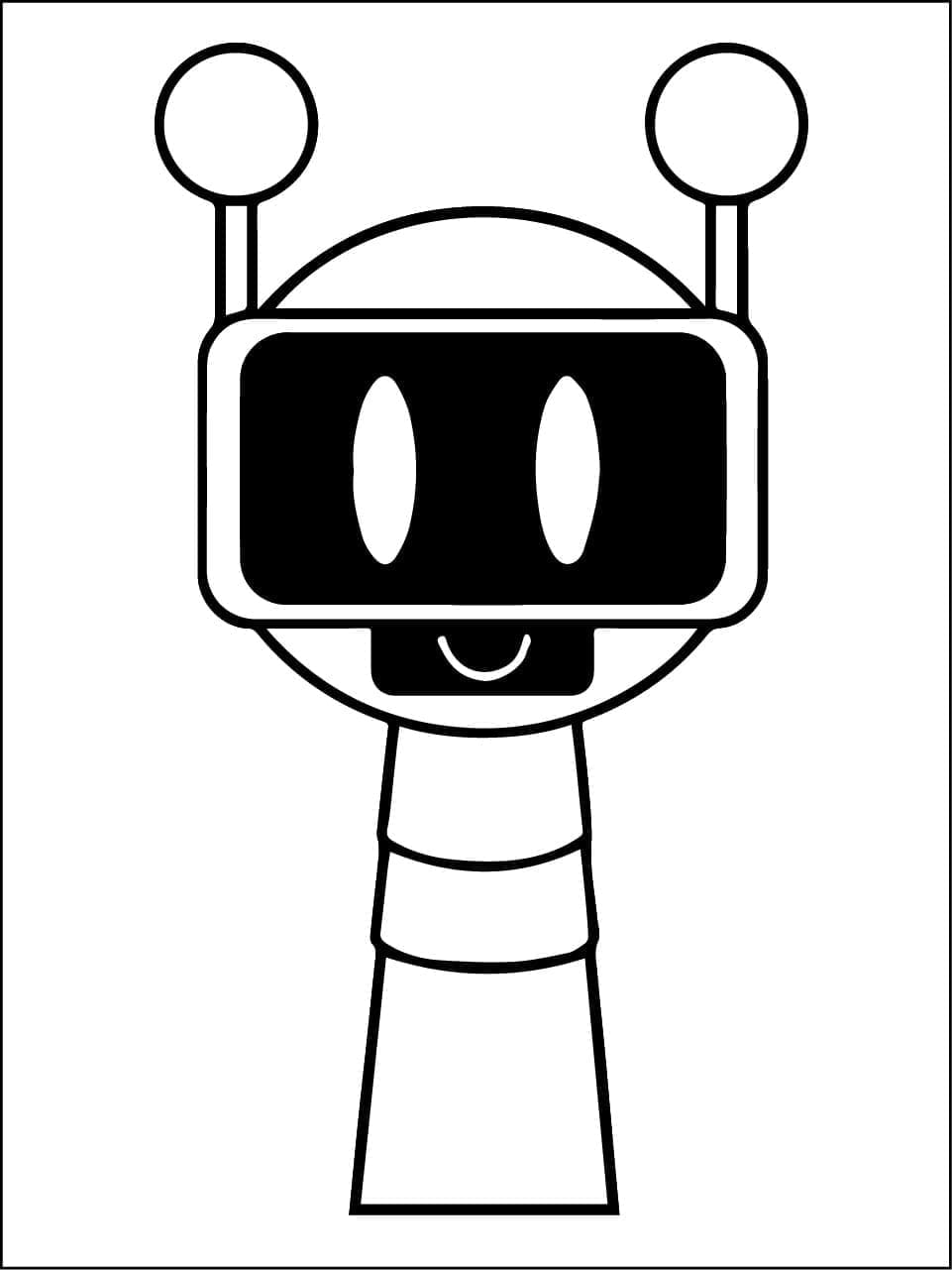 Bot Sprunki coloring page