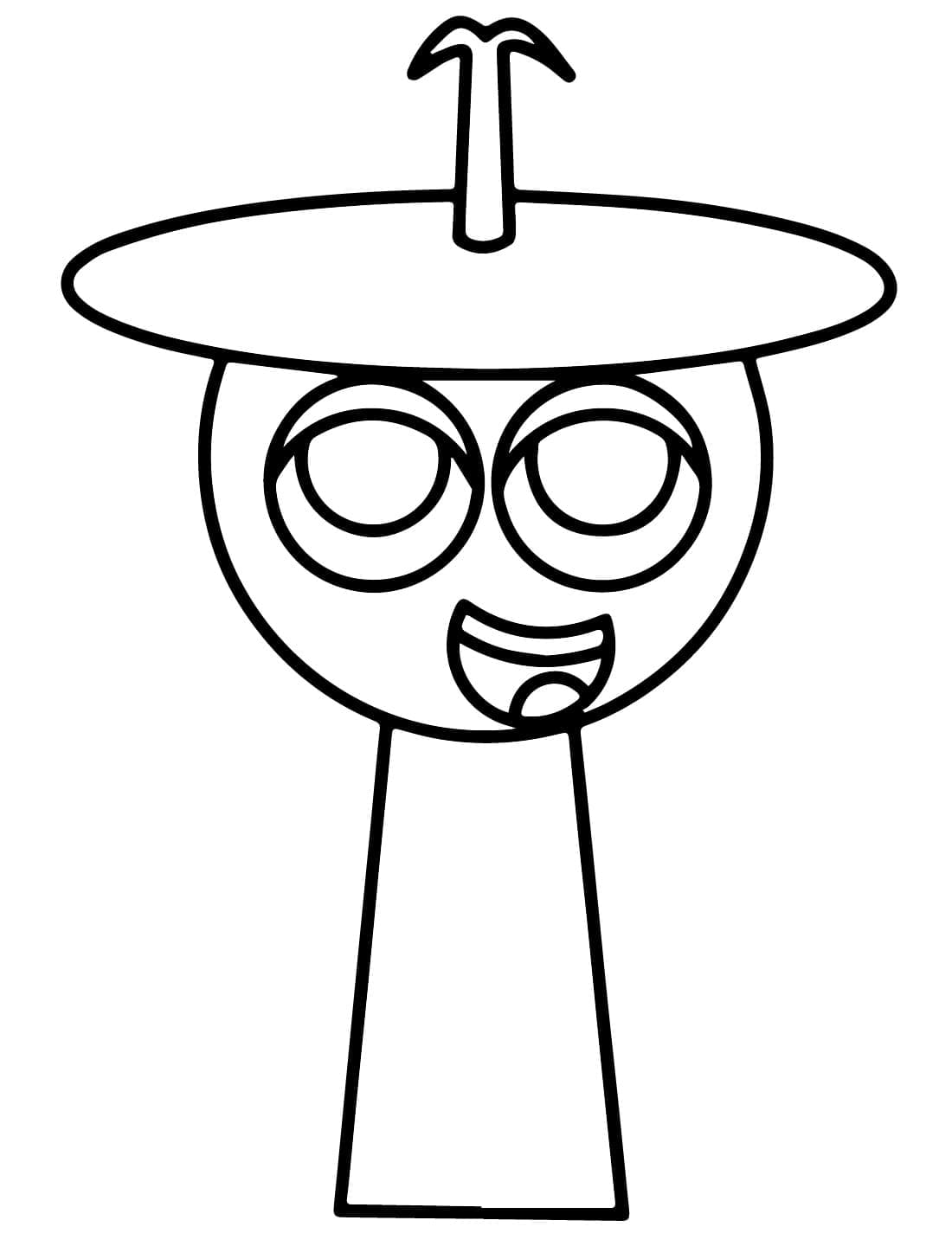 Clukr de Sprunki Incredibox coloring page