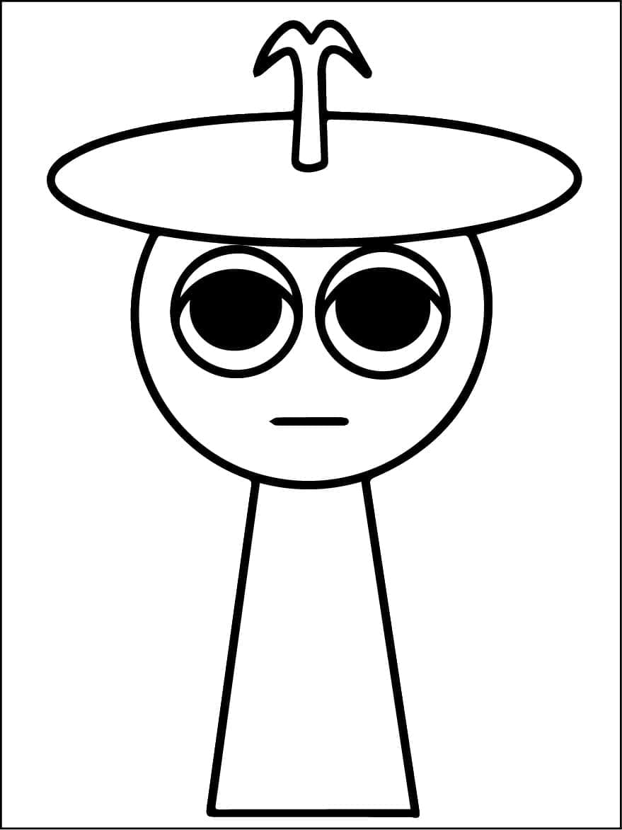 Clukr Sprunki Incredibox coloring page