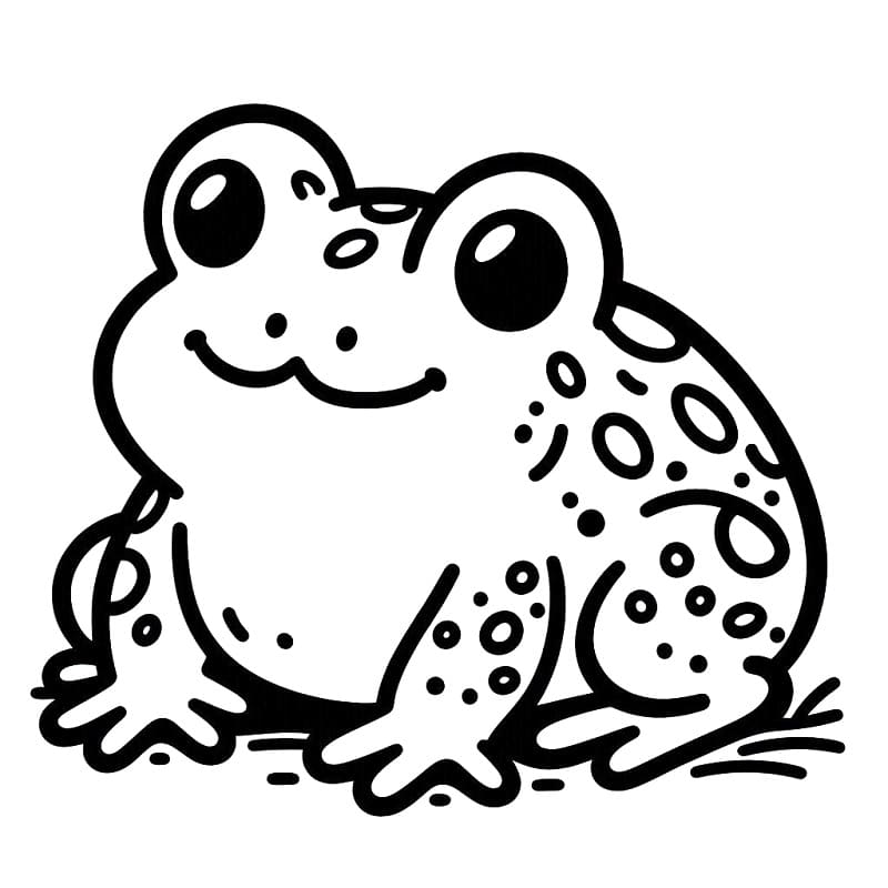 Coloriage Crapaud Gratuit