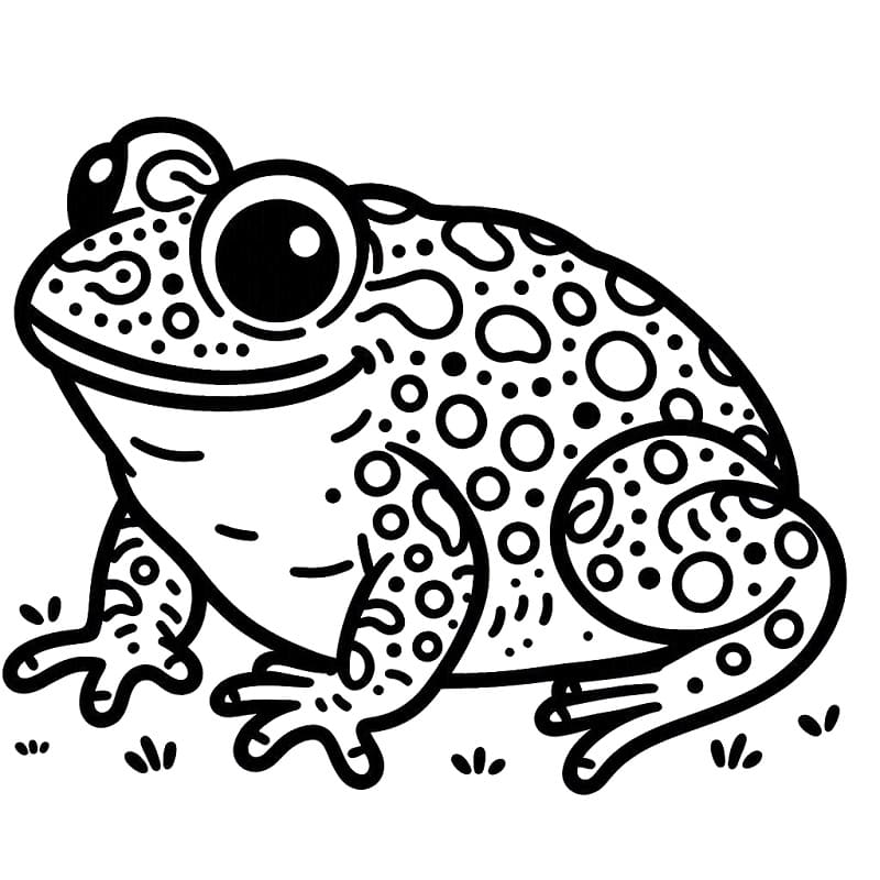 Coloriage Crapaud Imprimable