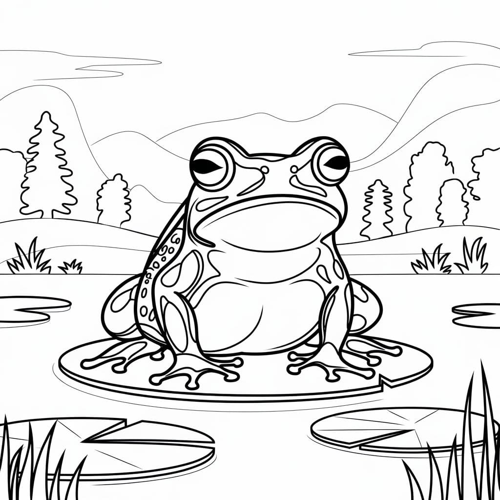 Coloriage Crapaud