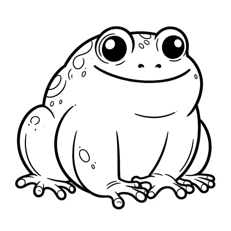 Coloriage Dessin de Crapaud