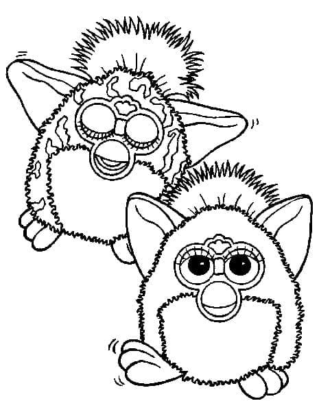 Coloriage Dessin de Furby Gratuit