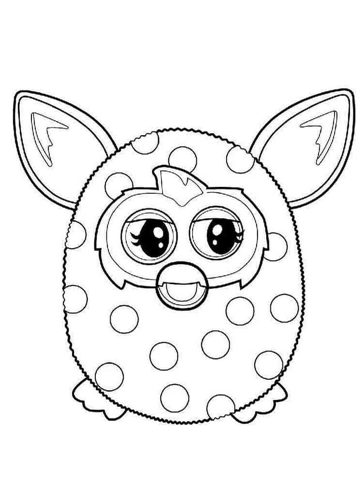 Coloriage Dessin de Furby