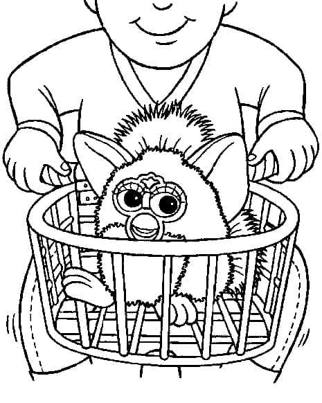 Coloriage Dessin Gratuit de Furby