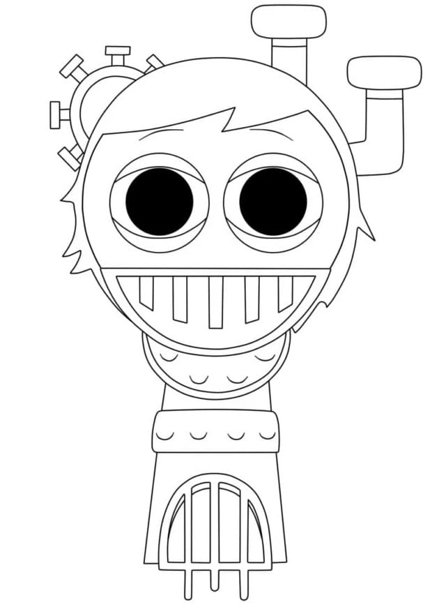 Dessin Gratuit de Sprunki Incredibox coloring page