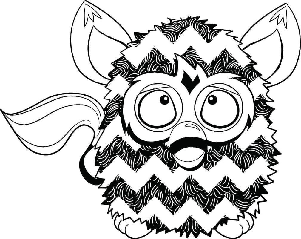 Coloriage Furby 3