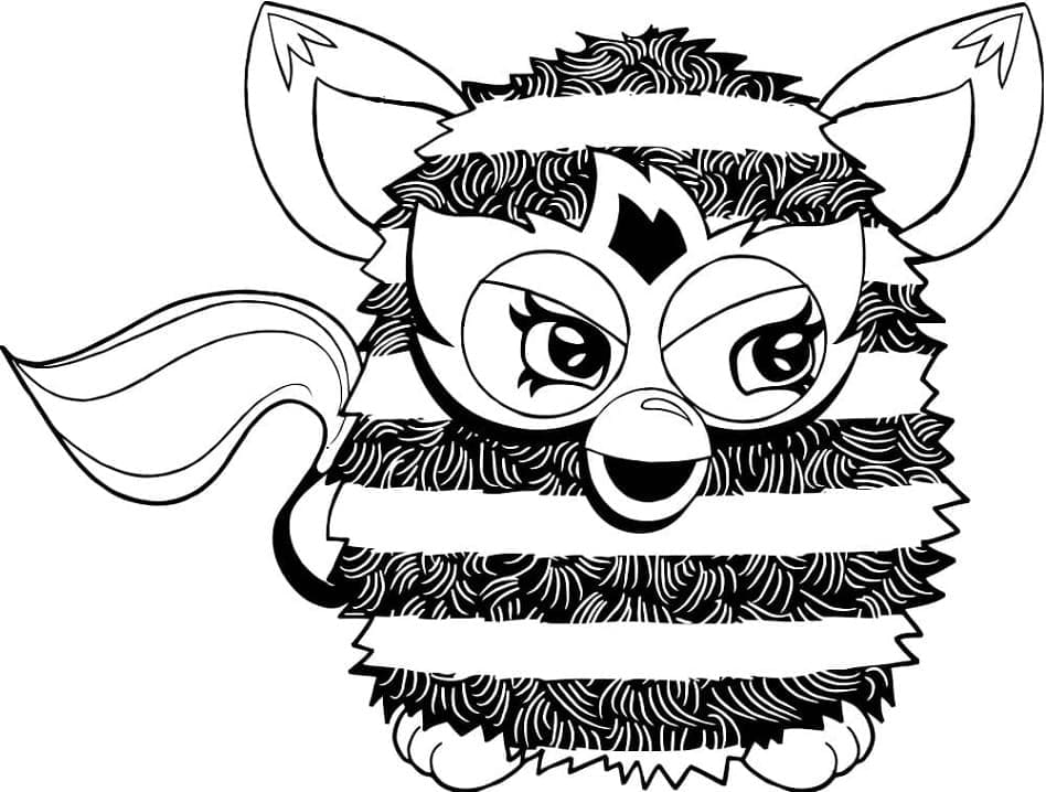 Coloriage Furby Gratuit