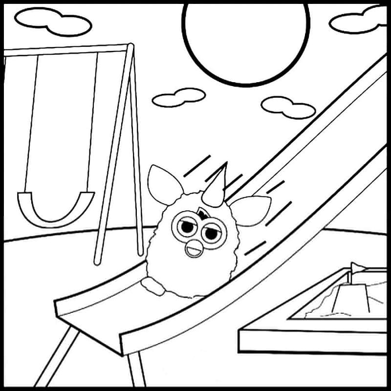 Coloriage Furby Imprimable Pour les Enfants