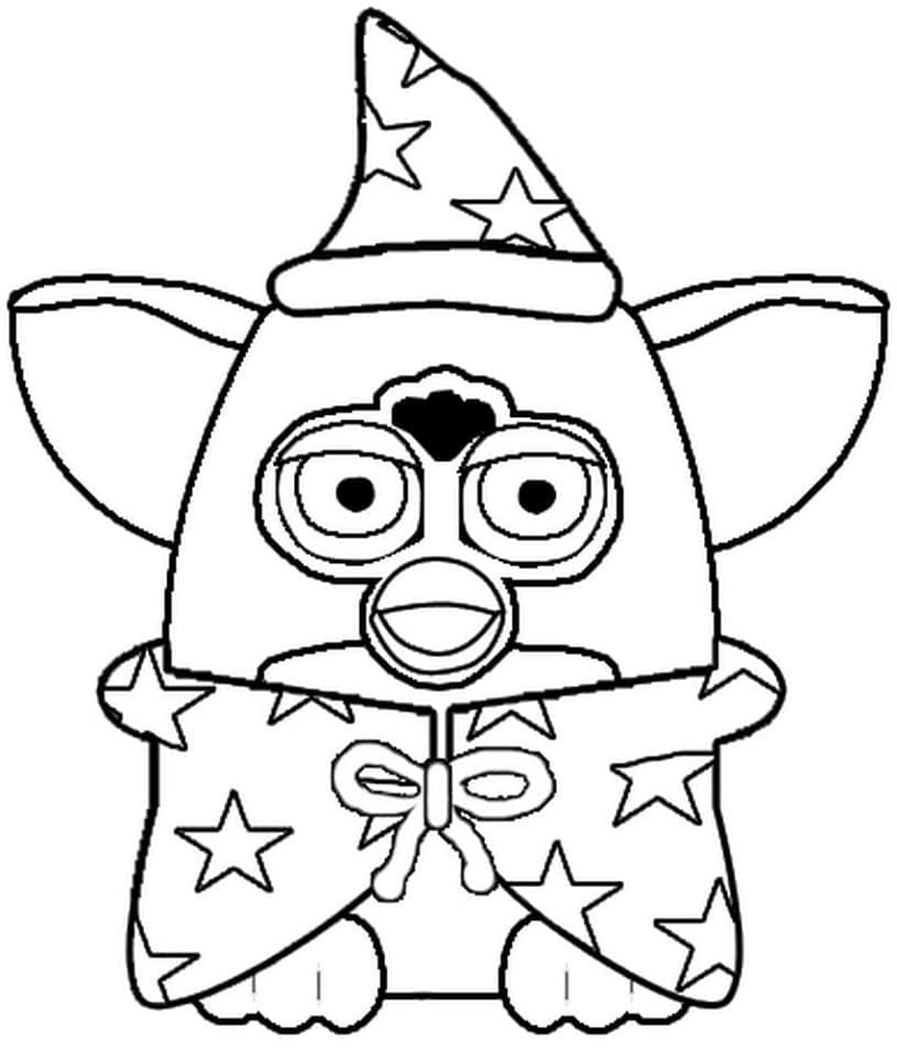 Coloriage Furby Imprimable