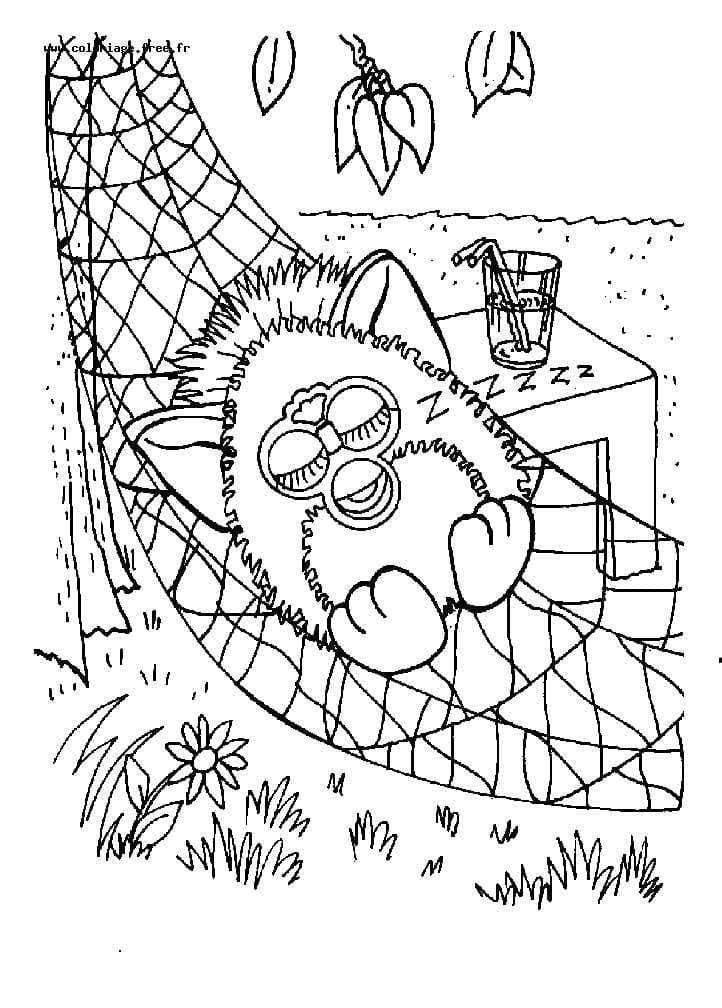 Coloriage Furby Pour Enfants