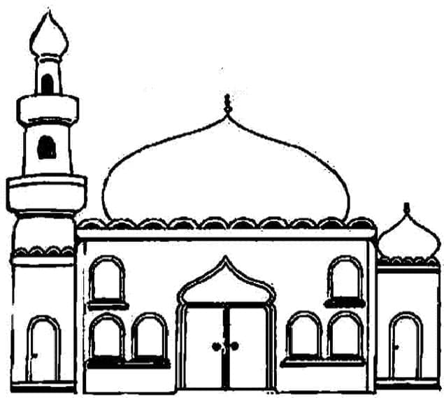 Coloriage Image de la Mosquée