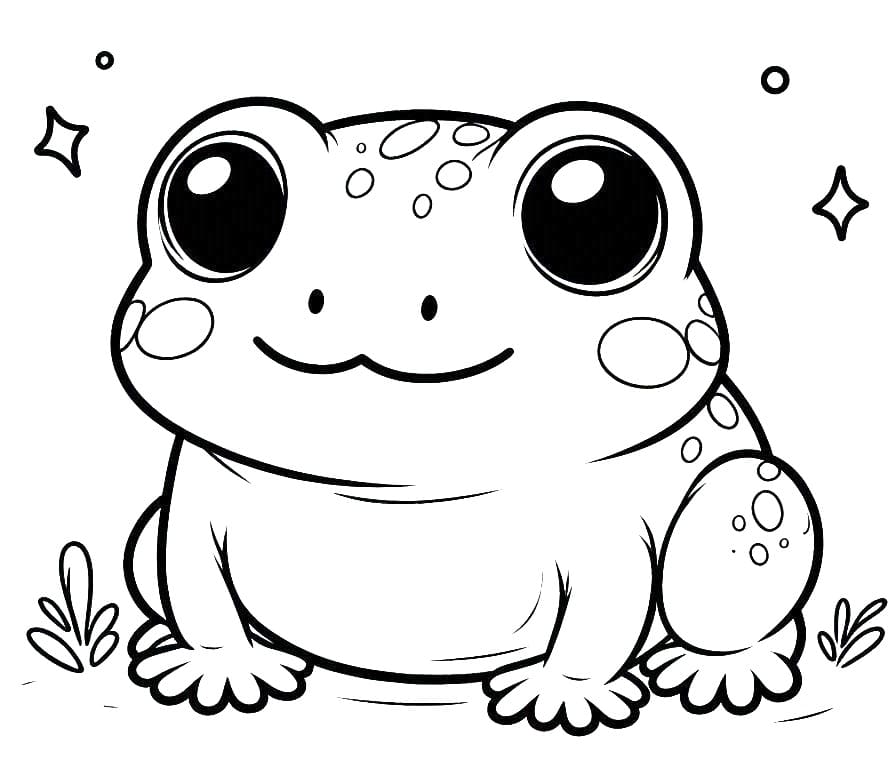 Coloriage Imprimable Crapaud