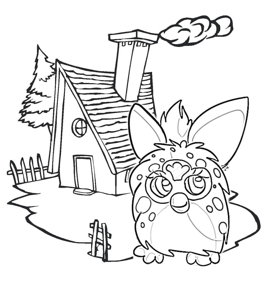 Coloriage Imprimable Furby