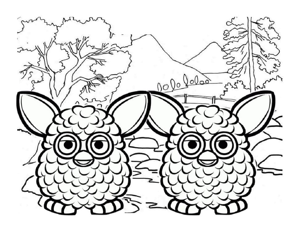 Coloriage Jouet Furby