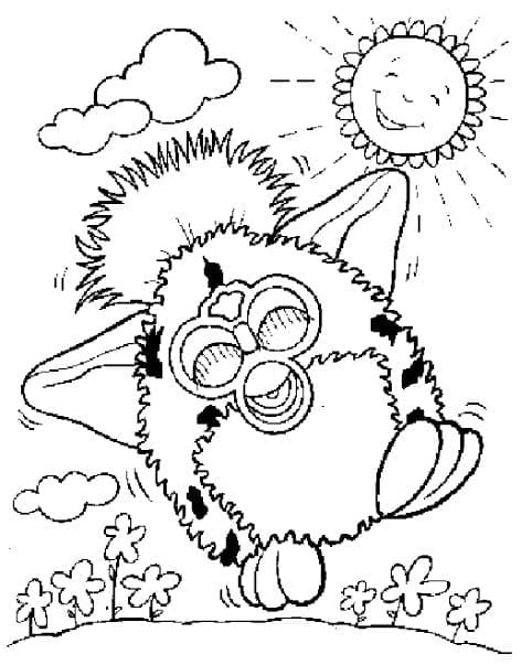 Coloriage Joyeux Furby