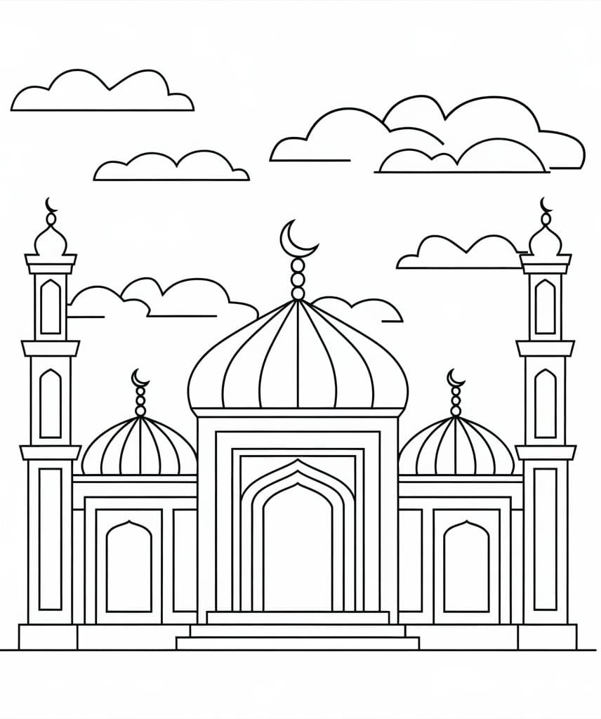 Coloriage Mosquée