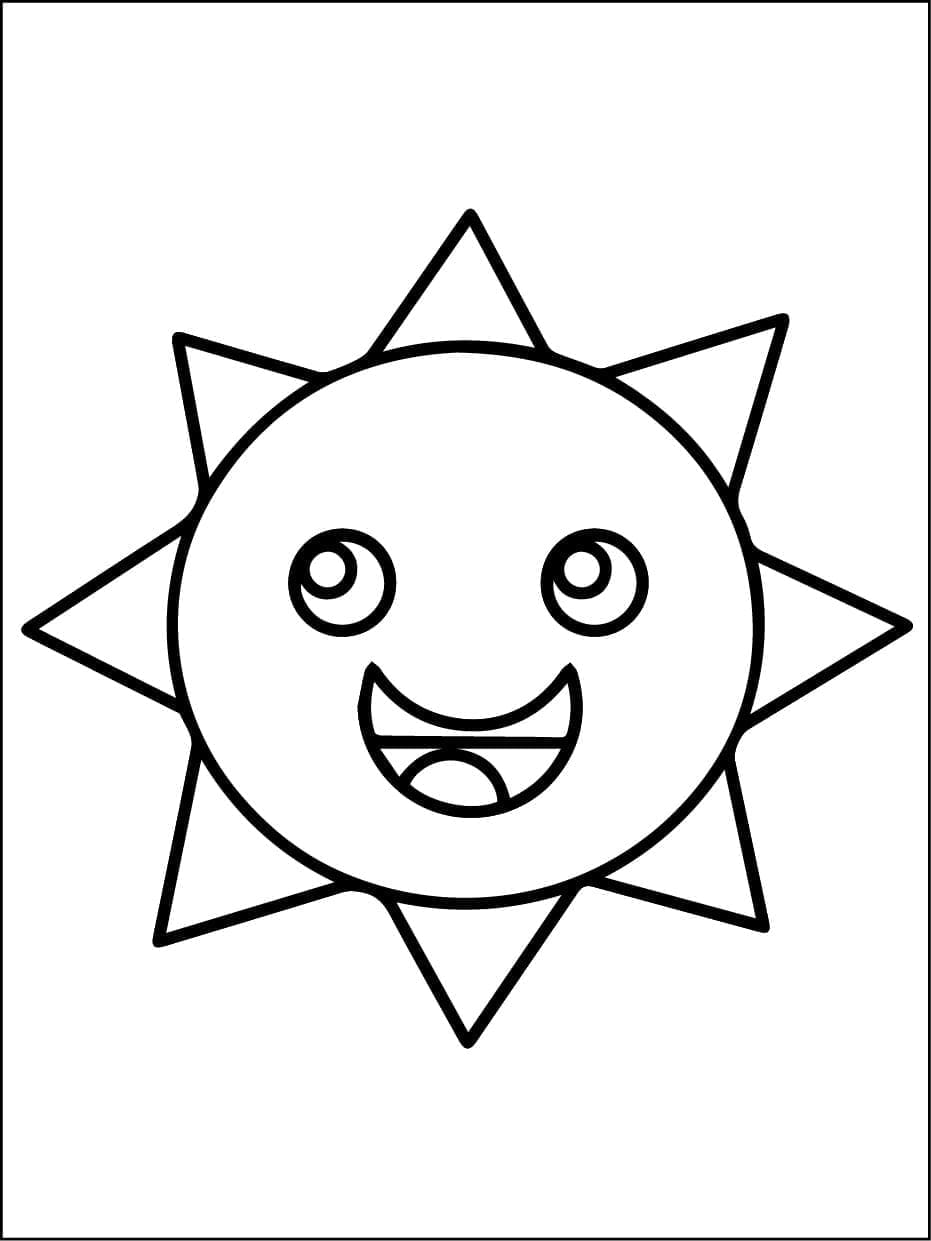 Mr. Sun Sprunki Incredibox coloring page