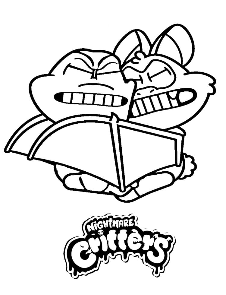 Coloriage Nightmare Critters Jeu Vidéo