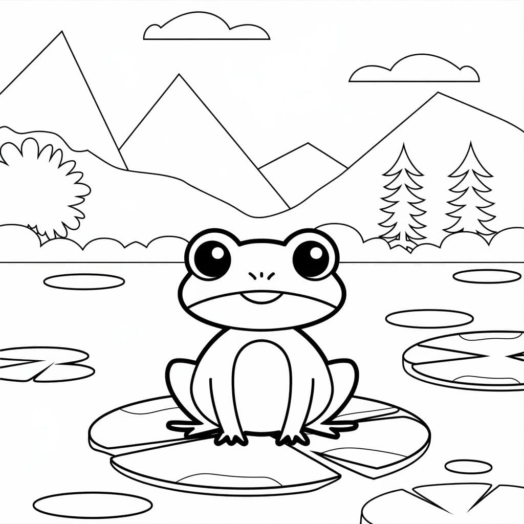 Coloriage Petit Crapaud